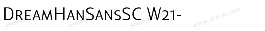 DreamHanSansSC W21字体转换